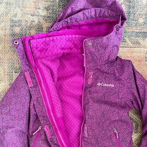 Columbia Girls Fleece Interchange Snow Jacket